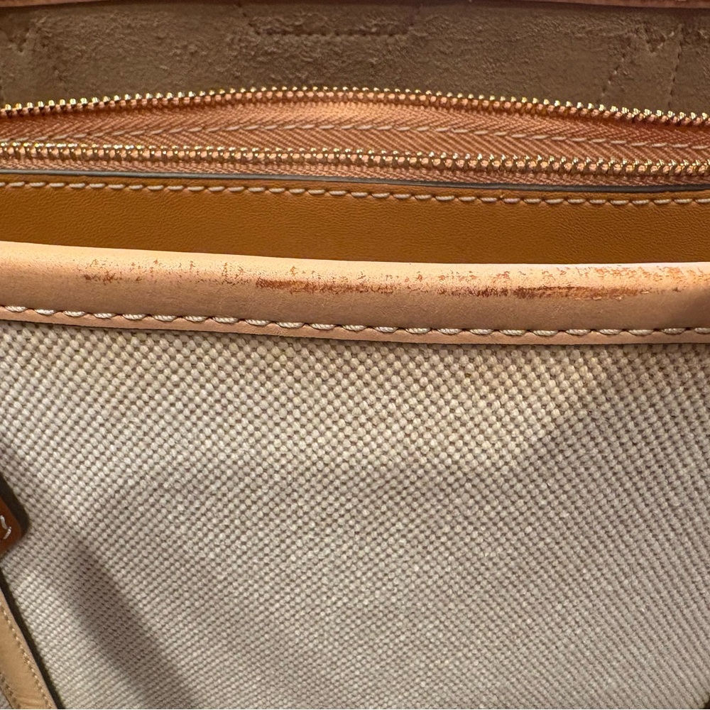 Tory Burch Cream and Brown Women's Tote Bag. Clean! - Picture 9 of 16